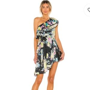 Rococo Sand One Shoulder Cocktail Dress